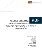 Informe de Electro Obtencion