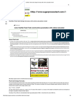 Clarifiers Flash Tank Design Formulas With Online Calculation Sheet