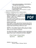 Ach Termoquimica Reacción Exotérmica y Reacción Endotérmica.