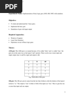 Implementation of Basic Logic Gate (AND, OR, NOT) With Simulator.