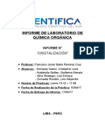 Informe de Orgánica 2