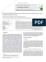 Removal of Cadmium and Hexavalent Chromium From Electroplating Waste Water Using Thiocarbamoyl Chitosan