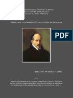 Comentar Sonetos Gongorinos PDF