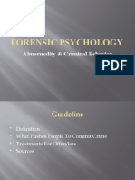 Forensic Psychology Abnormality