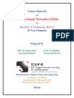 Wireless Sensor Networks (CS136) Wireless Sensor Networks (CS136) Wireless Sensor Networks (CS136)