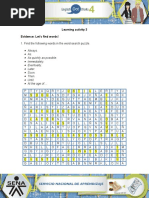 Learning Activity 3 Evidence: Let's Find Words!