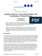 Ideology, Discourse, and Cultural Studies: The Contribution of Michel Pêcheux