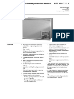 1MRK504020-BEN A en Transformer Protection Terminal RET 521-C3 2.3