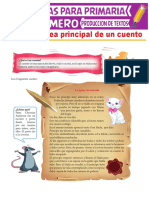 Idea Principal de Un Cuento para Primer Grado de Primaria