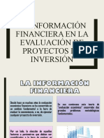 La Información Financiera en La Evaluación de Proyectos de Inversión