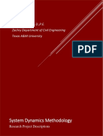 System Dynamics Methodology: David N Ford, Ph.D.,P.E. Zachry Department of Civil Engineering Texas A&M University