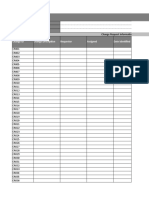 Project Change Log Template