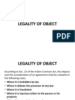 C 20, 21,22 Legality Consideration and Object