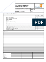 Visual Inspection Checklist For Flanges, Gaskets and Bolting Reinstatement of Sea Water Cooling Project Phase Ii