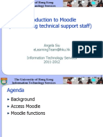 Introduction To Moodle (For Teaching Technical Support Staff)