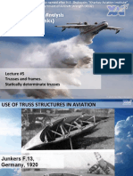 Lecture #5 Trusses and Frames. Statically Determinate Trusses