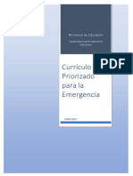 Currículo Priorizado para La Emergencia 2020-2021 PDF