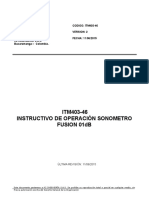 ITM403-46 Instructivo de Operación Sonometro Fusion 01dB