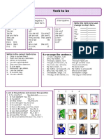 Verb To Be: Affirmative / Short Form Negative / Short Form Interrogative