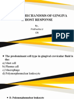 Defense Mechanisms of Gingiva & Host Response: By, Prathusha.U CRI