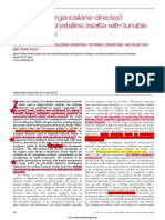 Amphiphilic Organosilane-Directed