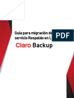 Claro - Backup - Manual de Usuarios - Migracion Respaldo en Linea - VF PDF