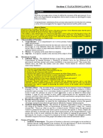 Section C Taxation Laws 1: General Principles of Taxation