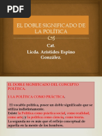 El Doble Significado de La Política