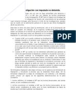 Describa La Investigación Con Imputado No Detenido