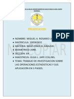 Operacciones Estadisticas