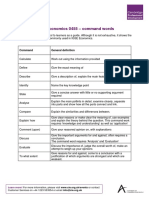 Cambridge IGCSE Economics 0455 - Command Words