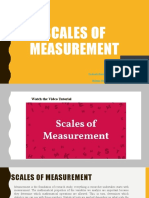 Scales of Measurement: Youtube Facebook: Researchcoachfb Linkedin Medium: Research-Coach