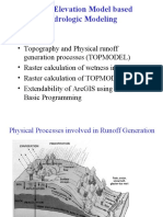 Outline: Digital Elevation Model Based Hydrologic Modeling