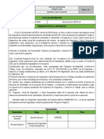 Acta de Aprobacion Del Programa Anual de Sso Sumarumi