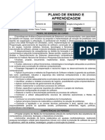 Plano de Ensino e Aprendizagem Projeto Integrador II PDF