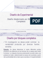 Sesión 07 - Diseño de Experimental - Bloques Completos PDF