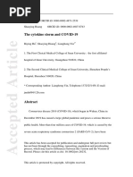 The Cytokine Storm and COVID-19