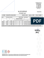 Mill Test Certificate: EN 10204:2004-Type3.1