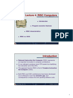 Lecture 4: RISC Computers Lecture 4: RISC Computers