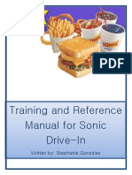 Sonic Drive-In Operations Manual