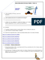 Actividad Trabajo Realizado Por Una Fuerza - Fisica 10