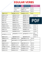 Infinitive Past Participle Español