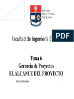 Tema 6 El Alcance Del Proyecto Flow Chart PDF