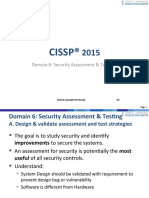 Domain 6 - Security Assessment & Testing