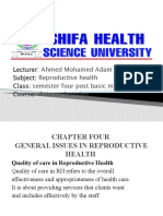 Lecturer: Ahmed Mohamed Adam Subject: Reproductive Health Class: Semester Four Post Basic Midwifery Course: Distance Learning