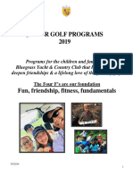 Junior Golf Programs 2019