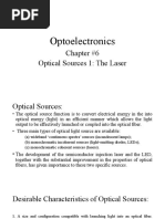 Optoelectronics: Chapter #6 Optical Sources 1: The Laser