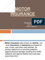 Motor Insurance: Presented By