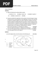 Answer All Questions: UCC103: Introduction To Quantitative Techniques Maximum Marks 25