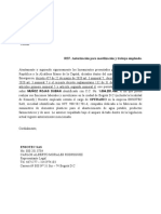 Carta para Permiso de Movilidad